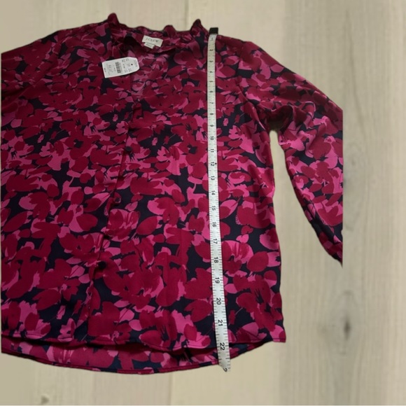 NWT J. Crew Button Up Floral Blouse Top XXS - Picture 5 of 11